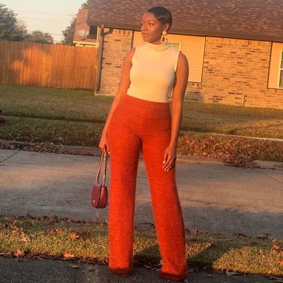 Jumpsuits | Fuzzy Wide Leg Pants | Poshmark